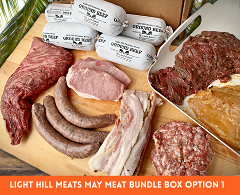 May Meat Bundle Box - Option 1 - Light Hill Meats - 2024