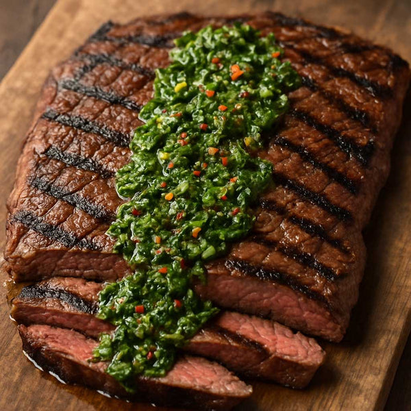 Grilled Flank Steak with Chimichurri