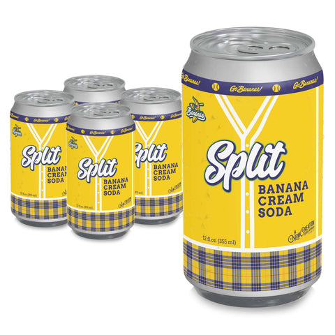 New Creation Soda - Split Banana Cream Soda (Case of 24)