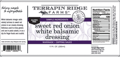 Terrapin Ridge Farms - Sweet Red Onion White Balsamic Dressing