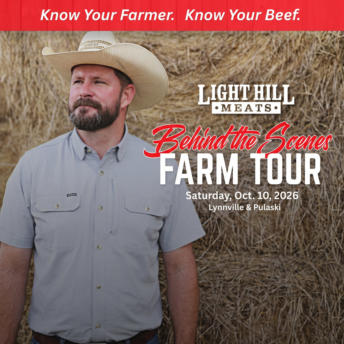 Behind-the-Scenes Farm Sat. October 10th