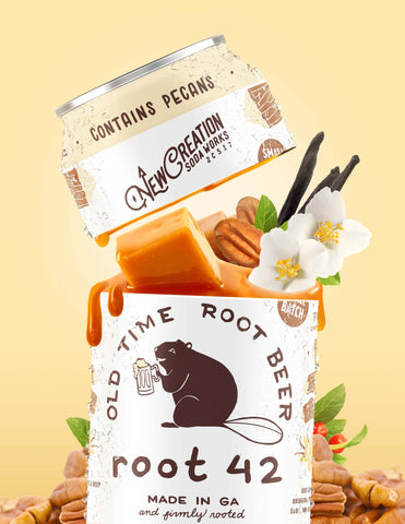 New Creation Soda - Root 42 Old-Fashioned Root Beer (Case of 24)