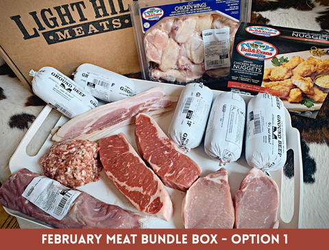 February Meat Bundle Box - Option 1 - Light Hill Meats