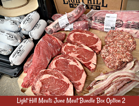 June Meat Bundle Box - Option 2 - Light Hill Meats - 2024
