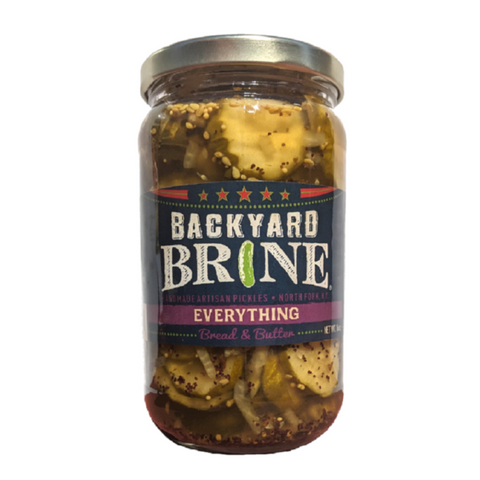Backyard Brine - Everything - Bread & Butter Pickles, 16 oz