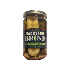 Backyard Brine - Dill Death Do Us Part - Garlic Dill Pickles, 16 oz