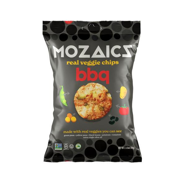 Mozaics Chips - Mozaics BBQ Real Veggie Chips 3.5oz