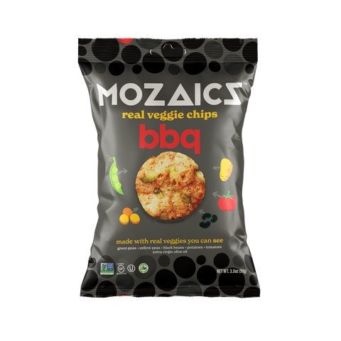 Mozaics Chips - Mozaics BBQ Real Veggie Chips 3.5oz
