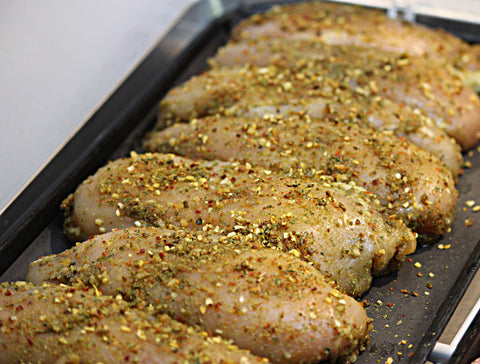 Green Chili And Cilantro Seasoned Chicken Breast