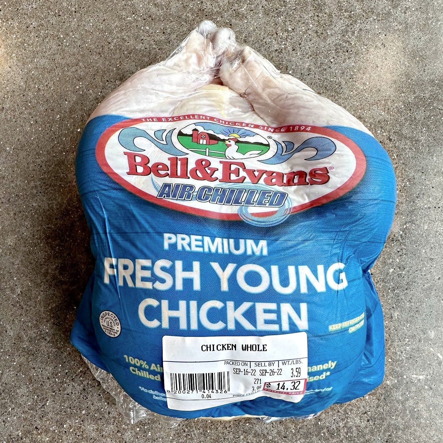 Save on Bell & Evans Air Chilled Premium Chicken Whole Organic Fresh Order  Online Delivery