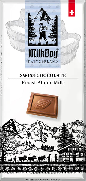 Milkboy Swiss Chocolates - 3.5oz Alpine Milk Chocolate