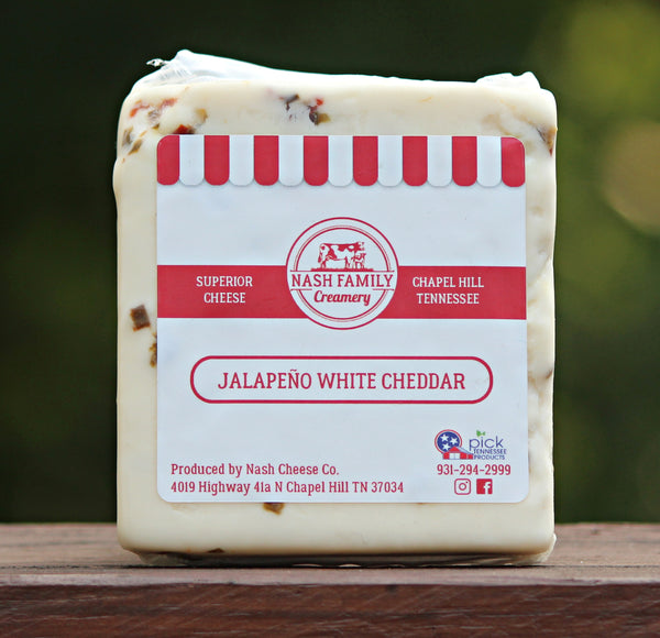 Jalapeno White Cheddar Cheese - Nash Family Creamery