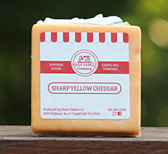 Sharp Yellow Cheddar Cheese- Nash Family Creamery
